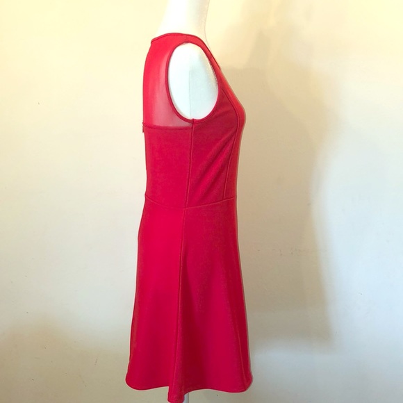 Women’s Color Story Red Solid Casual Dress Large - Picture 3 of 3